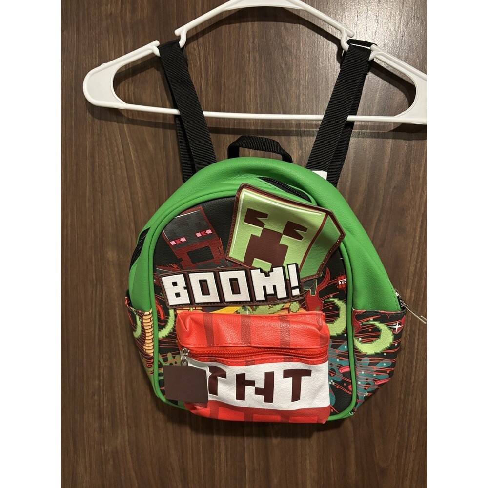 Minecraft Explosion TNT Womens Kids Mini Backpack Size 11" H x 9" W x 3.5" D